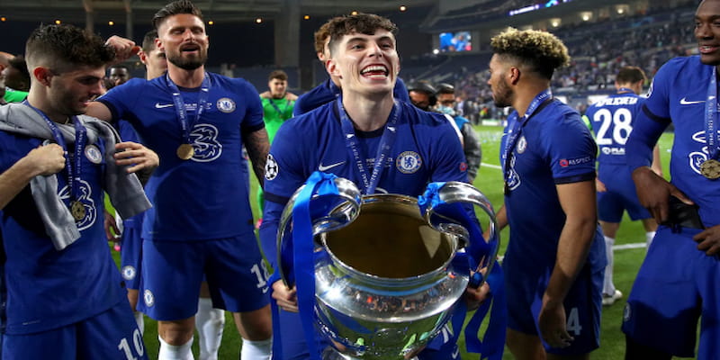 Kai Havertz trong màu áo Chelsea FC